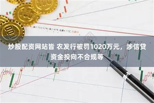 炒股配资网站皆 农发行被罚1020万元，涉信贷资金投向不合规等